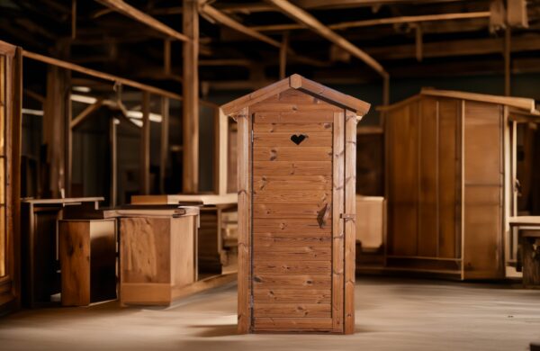 Thermo Pine Outdoor Restroom Cabin